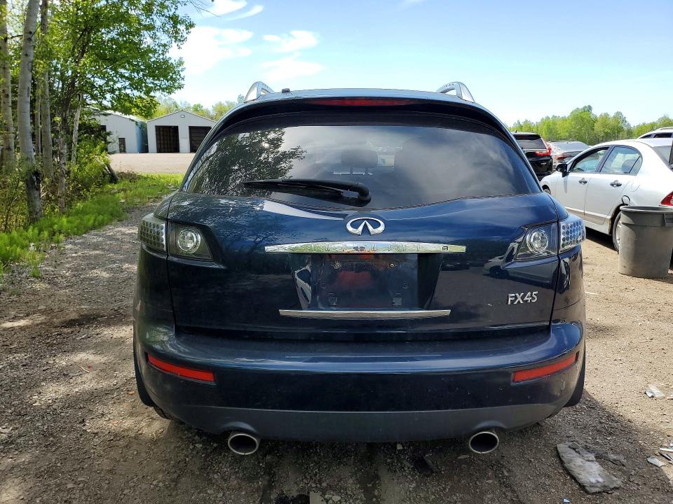 2005 Infiniti Fx45 VIN JNRBS08W85X400298 COPART salvage auction — UNDERCARRIAGE, ON - PERMIT NO BRAND - UNFIT, sold $400 on 2026-07-14 (photo 6)