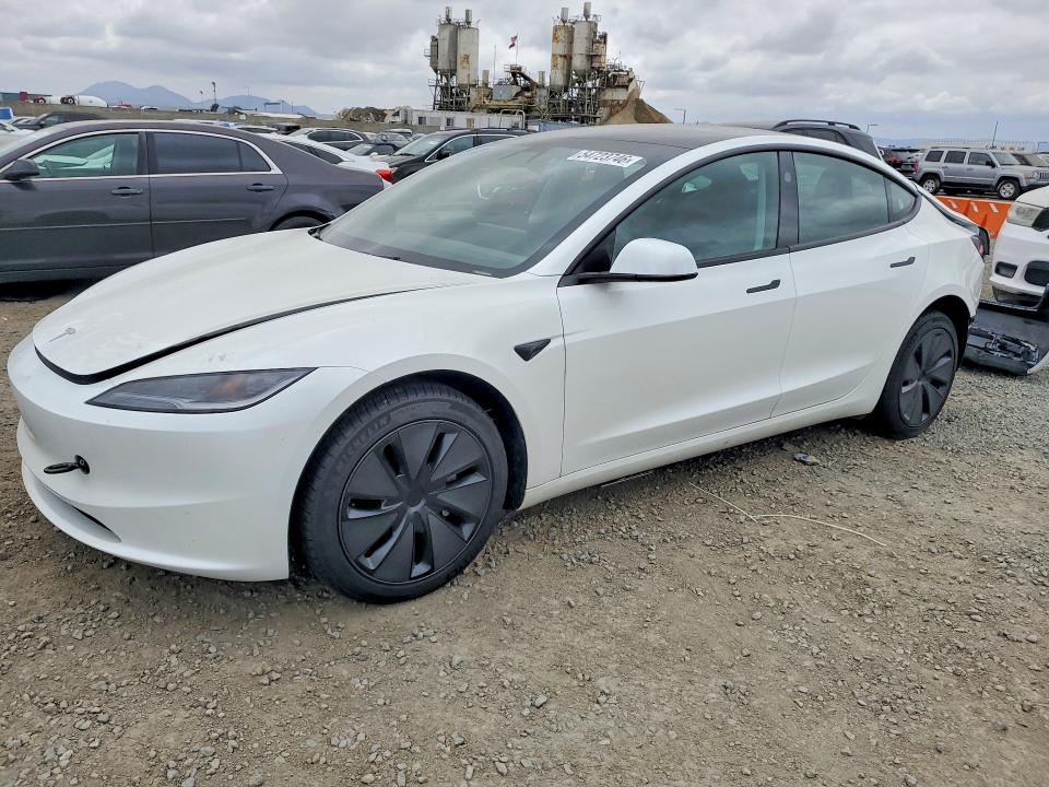 2025 Tesla Model 3 VIN 5YJ3E1EA5SF918160 COPART salvage auction — REAR END, Ca - Salvage Certificate, sold $14,100 on 2026-07-28 (photo 1)