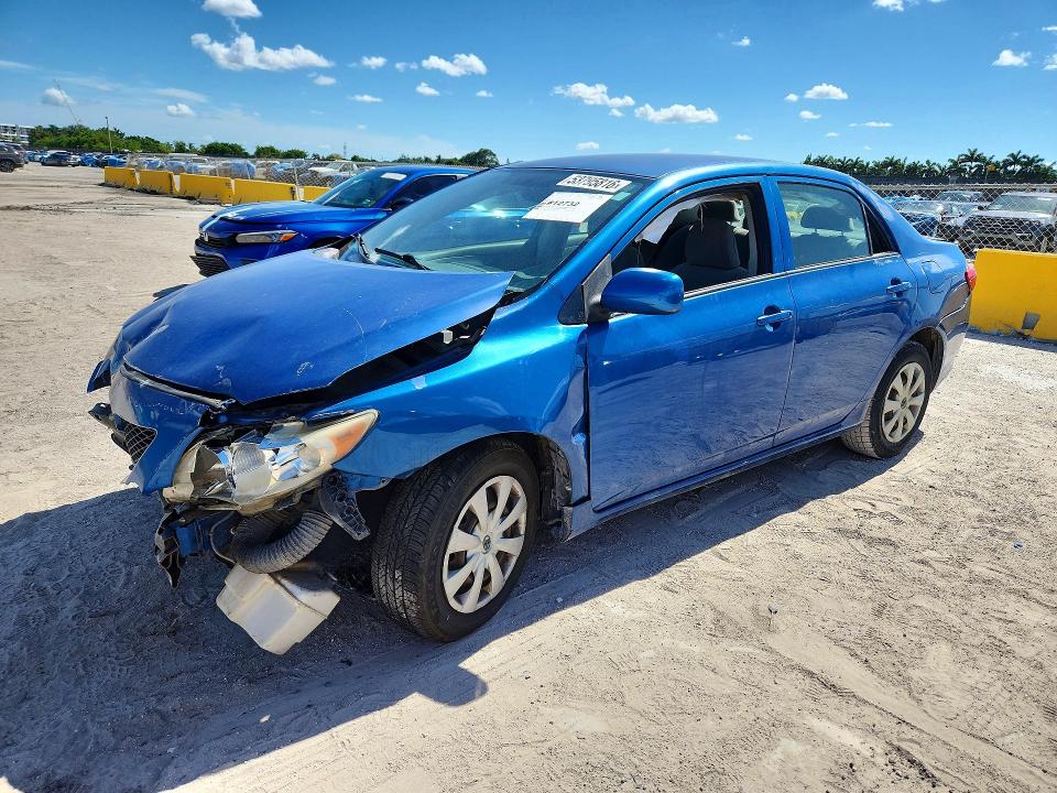 2010 Toyota Corolla VIN JTDBU4EE0A9116269 COPART salvage auction — FRONT END, Fl - Cert Of Title Slvg Rebuildable, sold $1,300 on 2026-07-13 (photo 1)