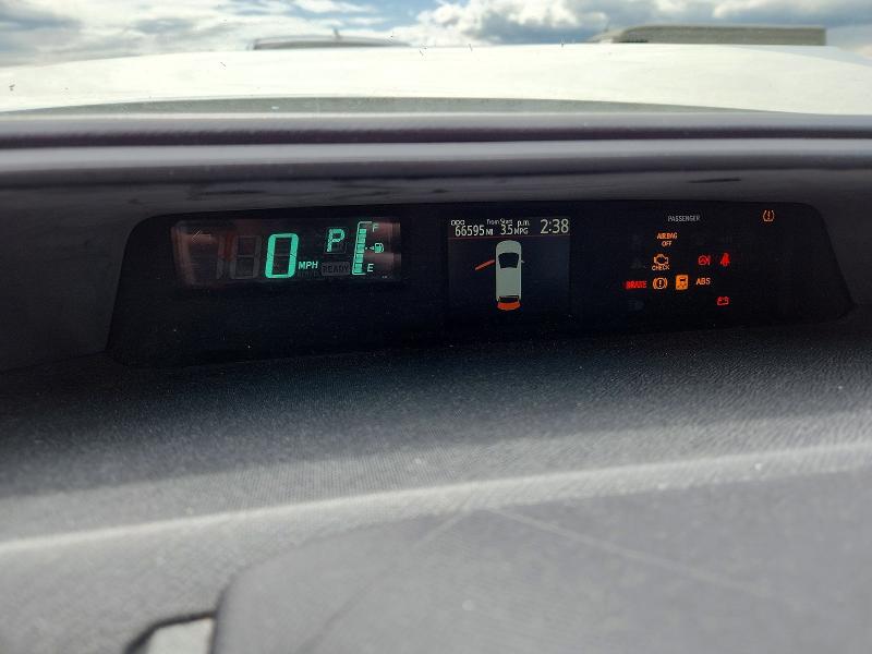 2013 Toyota Prius VIN JTDKDTB36D1543570 COPART salvage auction — FRONT END, Pa - Certificate Of Salvage, sold $825 on 2026-07-02 (photo 9)