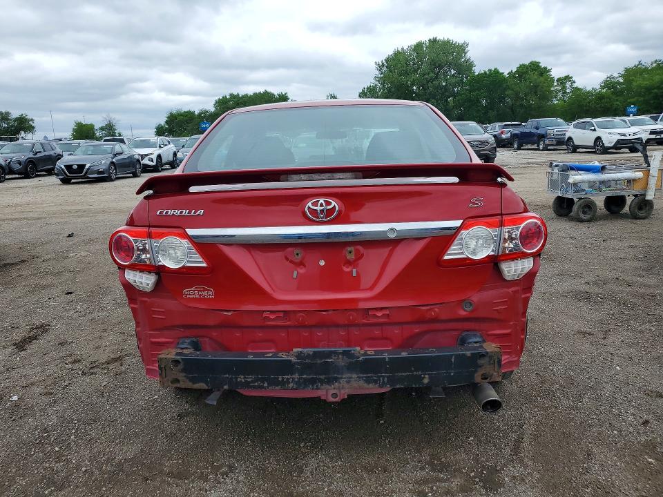 2012 Toyota Corolla VIN 5YFBU4EE6CP013354 COPART salvage auction — ROLLOVER, Ia - Cert Of Title-Salvage Title, sold $2,250 on 2026-07-31 (photo 6)