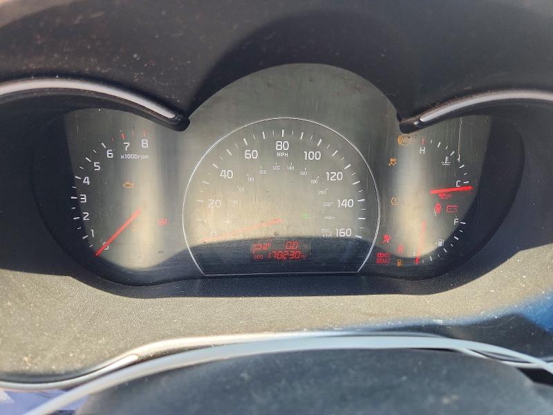 2014 Kia VIN 5XYKT3A61EG427659 COPART salvage auction — FRONT END, Tx - Salvage Vehicle Title, sold $375 on 2026-07-22 (photo 9)