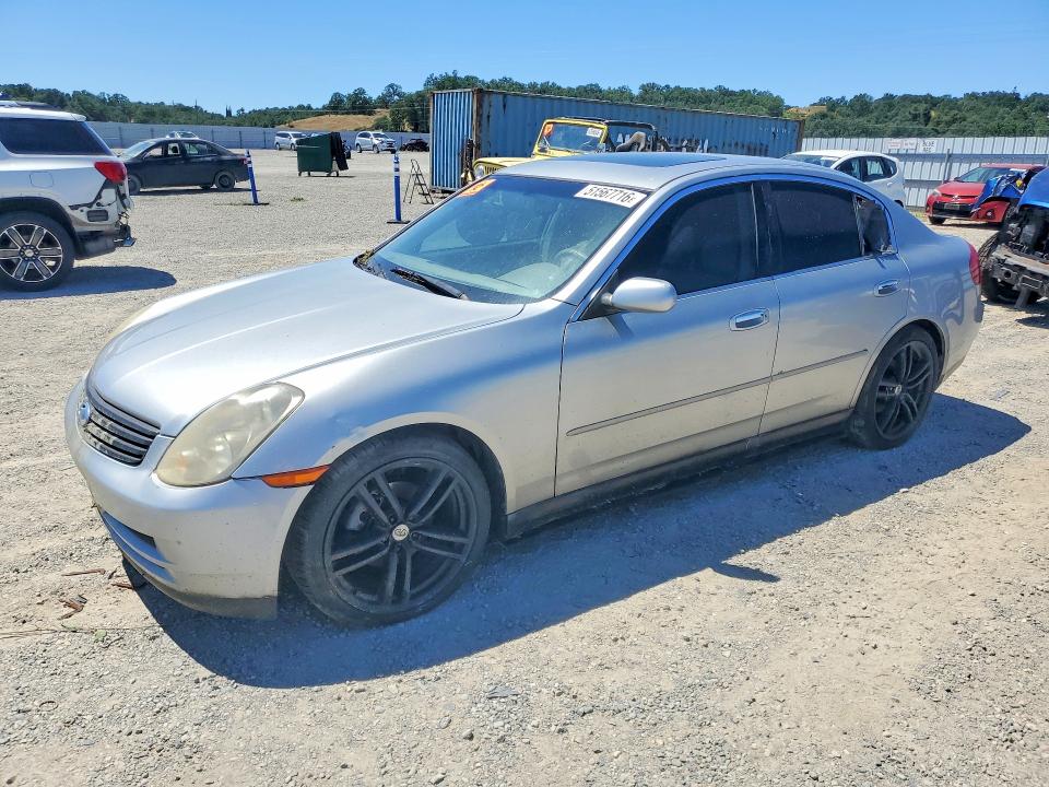 2004 Infiniti G VIN JNKCV51E24M606922 COPART salvage auction — MECHANICAL, Id - Salvage Certificate Of Title, sold $60 on 2026-07-31 (photo 1)