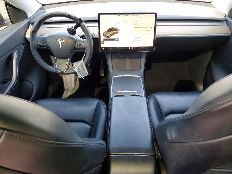 2021 Tesla Model y VIN 5YJYGDEE0MF146688 COPART salvage auction — FRONT END, Ca - Salvage Certificate, sold $7,500 on 2026-07-20 (photo 8)