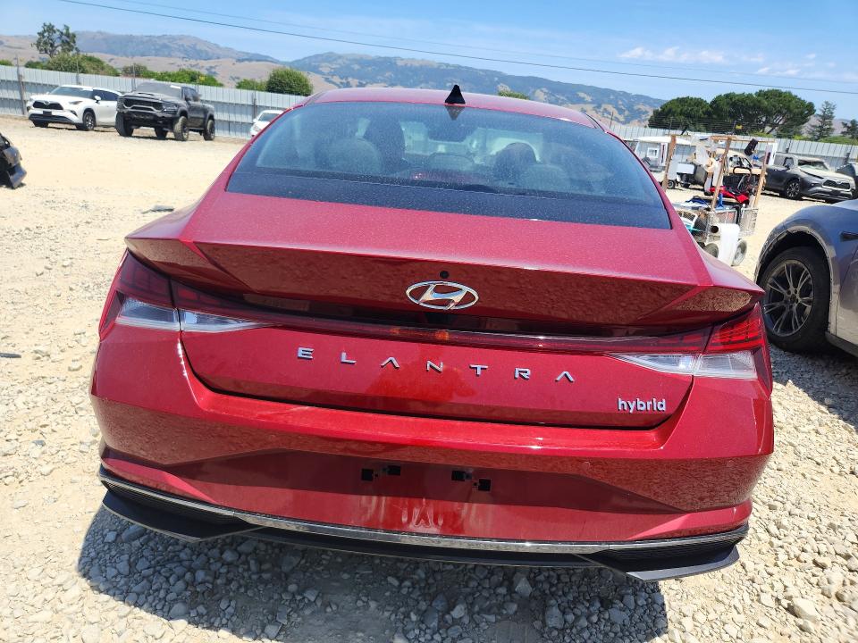 2023 Hyundai Elantra VIN KMHLN4AJ5PU092167 COPART salvage auction — FRONT END, CA - SALVAGE CERTIFICATE, sold $3,350 on 2026-07-14 (photo 6)