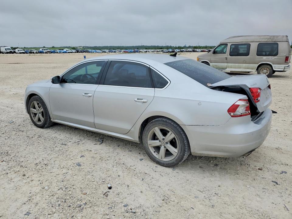 2013 Volkswagen Passat VIN 1VWBN7A38DC147342 COPART salvage auction — REAR END, TX - SALVAGE VEHICLE TITLE, sold $525 on 2026-07-09 (photo 2)