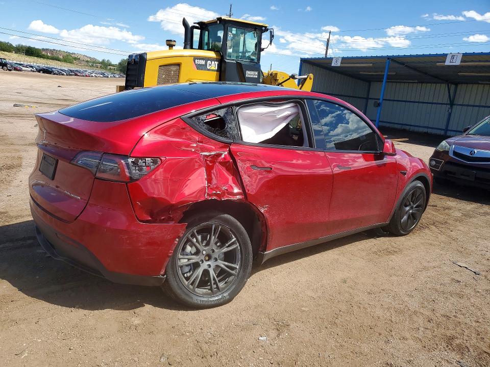 2025 Tesla VIN 7SAYGDEE1SF307405 COPART salvage auction — SIDE, Co - Salvage Title, sold $275 on 2026-07-27 (photo 3)