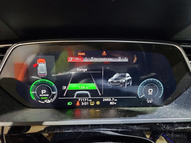 2022 Audi E-tron VIN WA1VABGE0NB015345 COPART salvage auction — REAR END, Nh - Cert Of Title-Salvage, sold $12,600 on 2026-07-28 (photo 9)