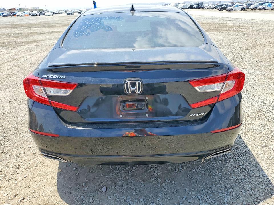 2022 Honda Accord VIN 1HGCV1F31NA023683 COPART salvage auction — FRONT END, Ca - Salvage Certificate, sold $7,700 on 2026-07-02 (photo 6)