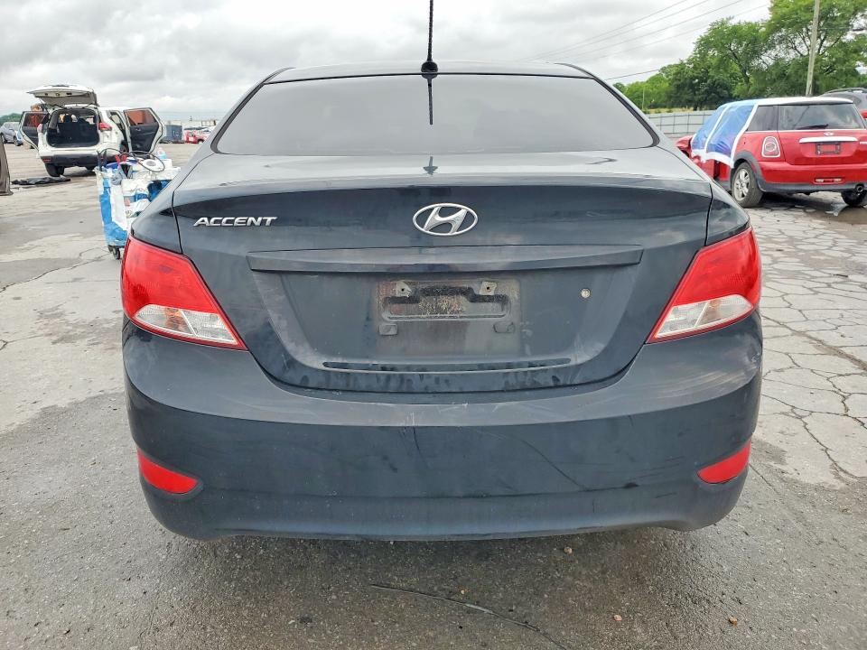 2017 Hyundai Accent VIN KMHCT4AE6HU265348 COPART salvage auction — FRONT END, Tn - Salvage Certificate, sold $525 on 2026-07-20 (photo 6)
