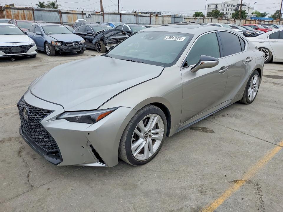 2023 Lexus Is VIN JTHCA1D26P5123714 COPART salvage auction — FRONT END, Ca - Salvage Certificate, sold $16,700 on 2026-07-06 (photo 1)