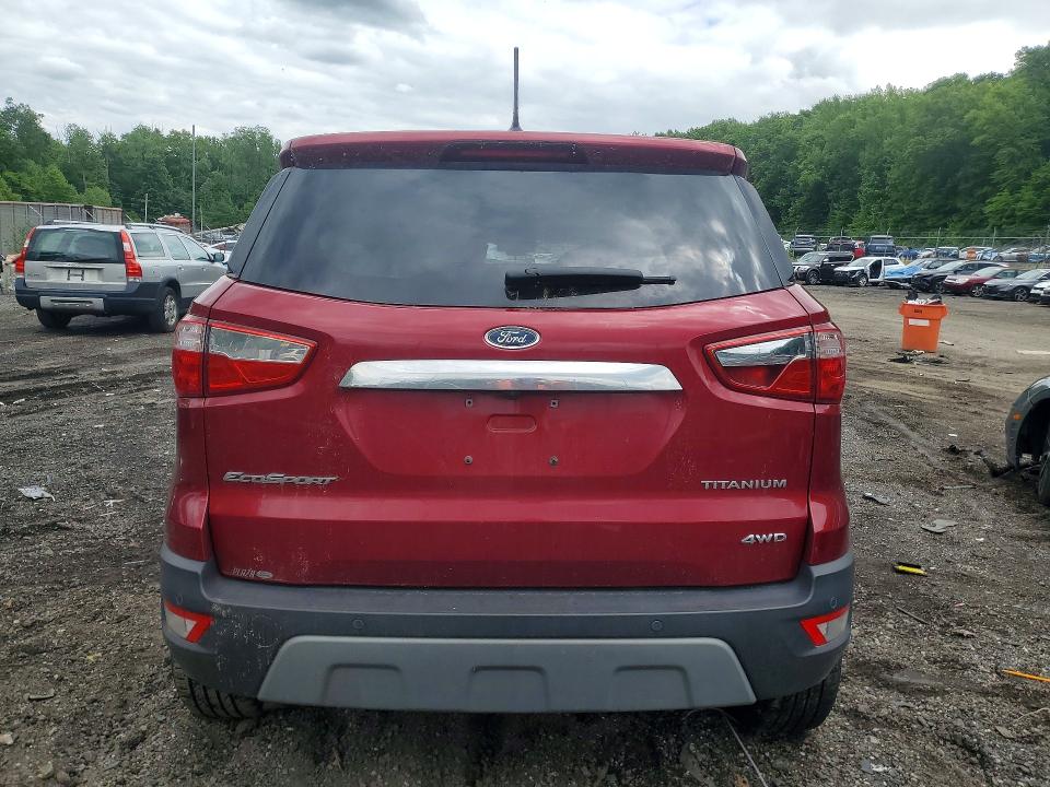 2018 Ford Ecosport VIN MAJ6P1WL3JC160313 COPART salvage auction — FRONT END, Md - Cert Of Salvage > 75% Damage, sold $150 on 2026-07-14 (photo 6)