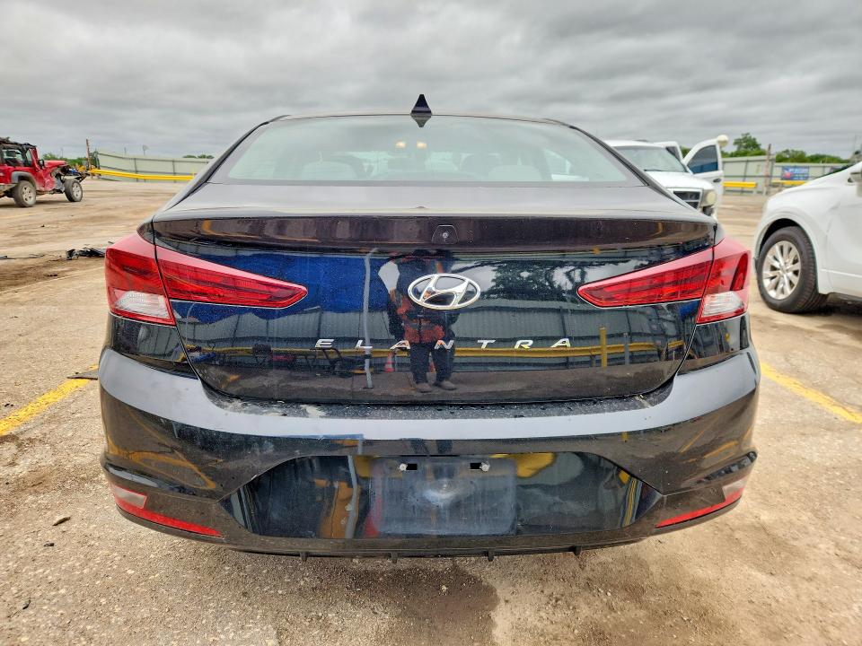 2019 Hyundai Elantra VIN KMHD84LF1KU730377 COPART salvage auction — VANDALISM, KS - CERT OF TITLE-SALVAGE, sold $2,700 on 2026-07-15 (photo 6)