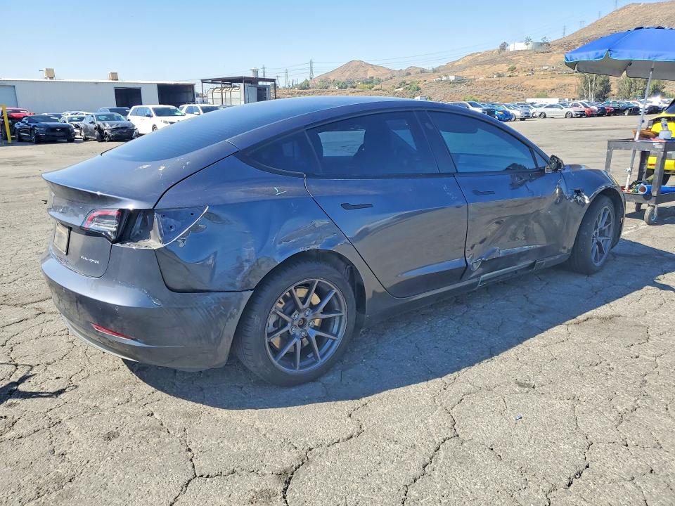 2022 Tesla VIN 5YJ3E1EB4NF298947 COPART salvage auction — SIDE, Ca - Salvage Certificate, sold $7,700 on 2026-07-02 (photo 3)