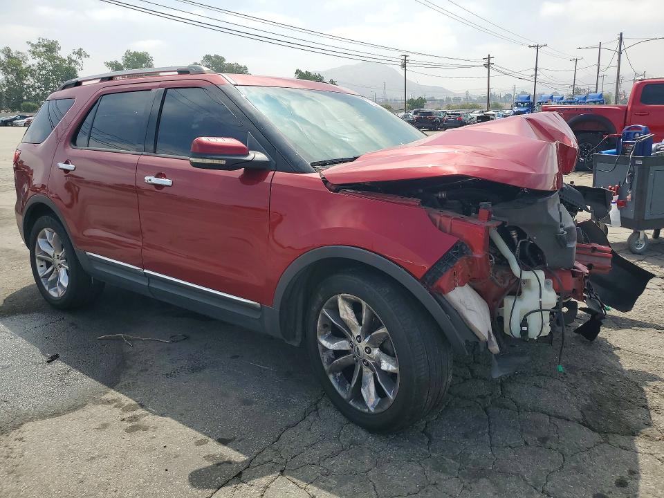 2013 Ford Explorer VIN 1FM5K7F87DGA17683 COPART salvage auction — FRONT END, Ca - Salvage Certificate, sold $250 on 2026-07-09 (photo 4)