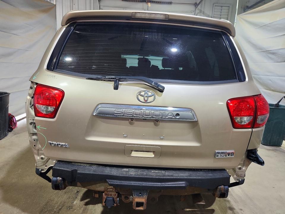 2008 Toyota Sequoia VIN 5TDZY68A58S005705 COPART salvage auction — REAR END, Nh - Cert Of Title-Salvage, sold $3,050 on 2026-07-02 (photo 6)