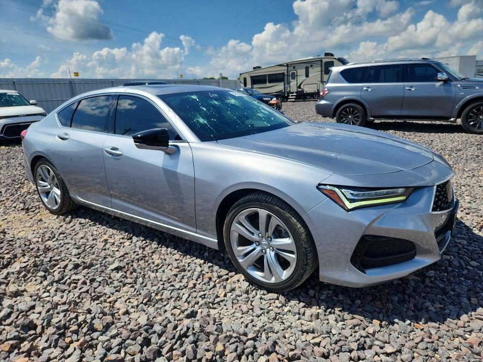 2021 Acura Tlx VIN 19UUB5F45MA009071 COPART salvage auction — HAIL, Mo - Salvage Certificate Of Title, sold $12,300 on 2026-07-27 (photo 4)