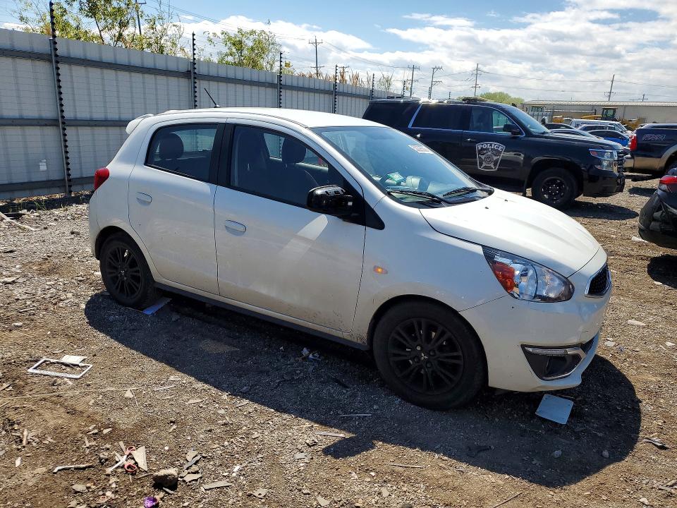 2020 Mitsubishi Mirage VIN ML32A5HJ1LH002445 COPART salvage auction — FRONT END, IL - SALVAGE CERTIFICATE, sold $1,650 on 2026-07-24 (photo 4)