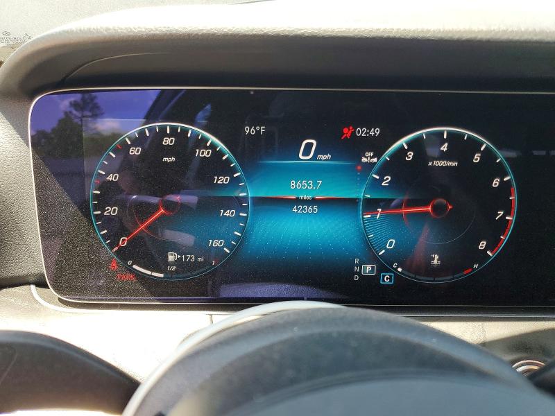 2022 Mercedes-benz E-klasse VIN W1KZF8DB6NB038995 COPART salvage auction — FRONT END, SC - CERT OF TITLE-SALVAGE, sold $14,900 on 2026-07-28 (photo 9)