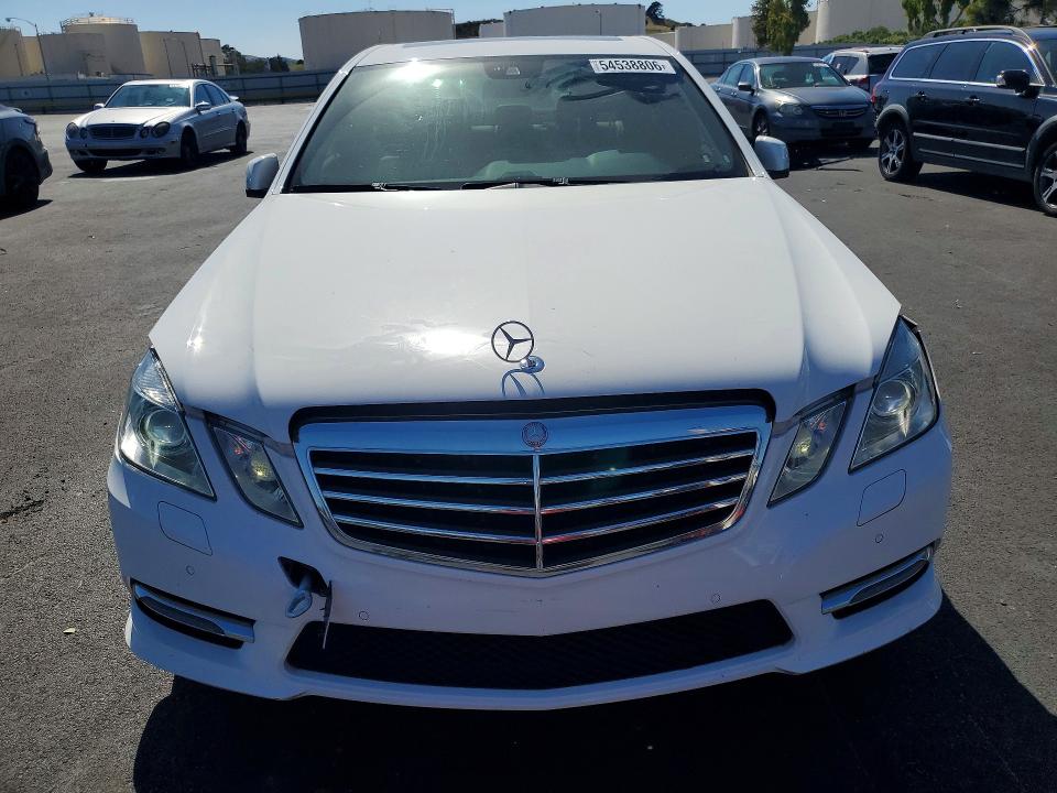 2013 Mercedes-benz E-class VIN WDDHF5KB2DA761969 COPART salvage auction — FRONT END, CA - SALVAGE CERTIFICATE, sold $1,450 on 2026-07-13 (photo 5)