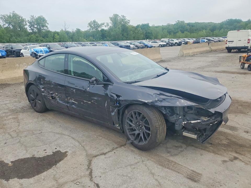 2025 Tesla Model 3 VIN 5YJ3E1EB0SF073629 COPART salvage auction — FRONT END, Salvage Title, sold $9,500 on 2026-07-09 (photo 4)