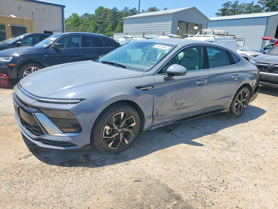 2025 Hyundai Sonata VIN KMHL64JA1SA468290 COPART salvage auction — REAR END, Tx - Nonrepairable Title, sold $9,300 on 2026-07-06 (photo 1)
