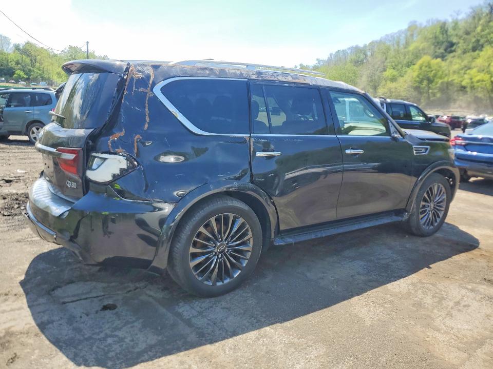 2024 Infiniti Qx80 VIN JN8AZ2AC0R9500316 COPART salvage auction — ROLLOVER, Fl - Certificate Of Destruction, sold $9,200 on 2026-07-09 (photo 3)