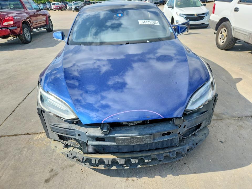 2016 Tesla Model s VIN 5YJSA1E17GF157985 COPART salvage auction — FRONT END, Tx - Salvage Vehicle Title, sold $3,600 on 2026-07-23 (photo 5)