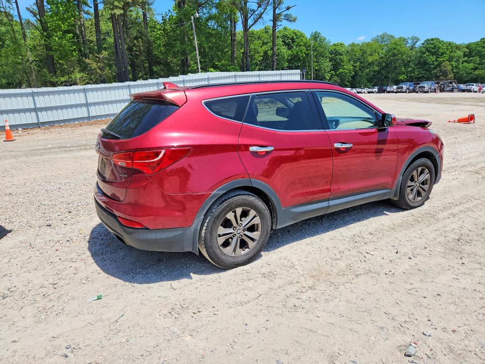 2014 Hyundai Santa fe VIN 5XYZU3LB7EG184350 COPART salvage auction — FRONT END, Nc - Salvage Certificate Of Title, sold $1,750 on 2026-07-10 (photo 3)