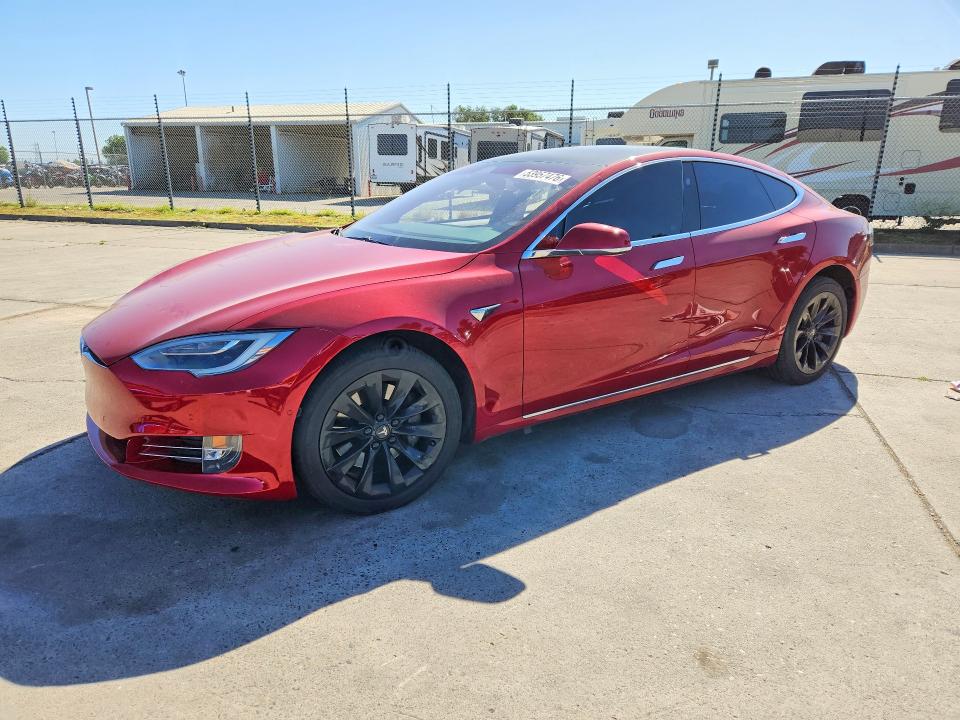 2018 Tesla Model s VIN 5YJSA1E21JF278575 COPART salvage auction — SIDE, Ca - Salvage Certificate, sold $5,300 on 2026-07-20 (photo 1)