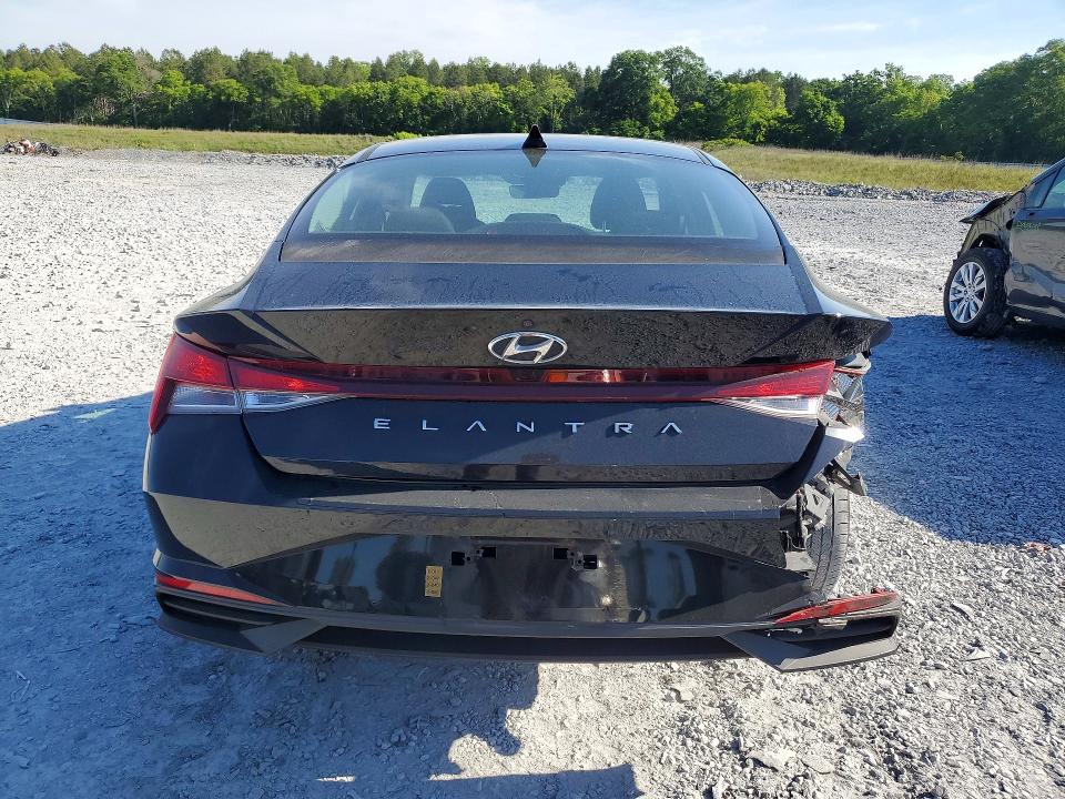 2021 Hyundai Elantra VIN KMHLS4AG0MU189141 COPART salvage auction — REAR END, Ga - Cert Of Title-Salvage, sold $2,450 on 2026-07-23 (photo 6)