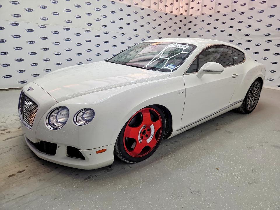 2014 Bentley Continental VIN SCBFC7ZA6EC087255 COPART salvage auction — FRONT END, TX - CERTIFICATE OF TITLE (P), sold $20,200 on 2026-07-31 (photo 1)