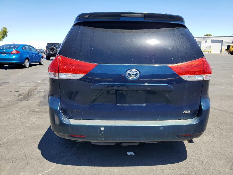 2012 Toyota VIN 5TDYK3DC6CS237189 COPART salvage auction — SIDE, Ca - Salvage Certificate, sold $1,700 on 2026-07-08 (photo 6)