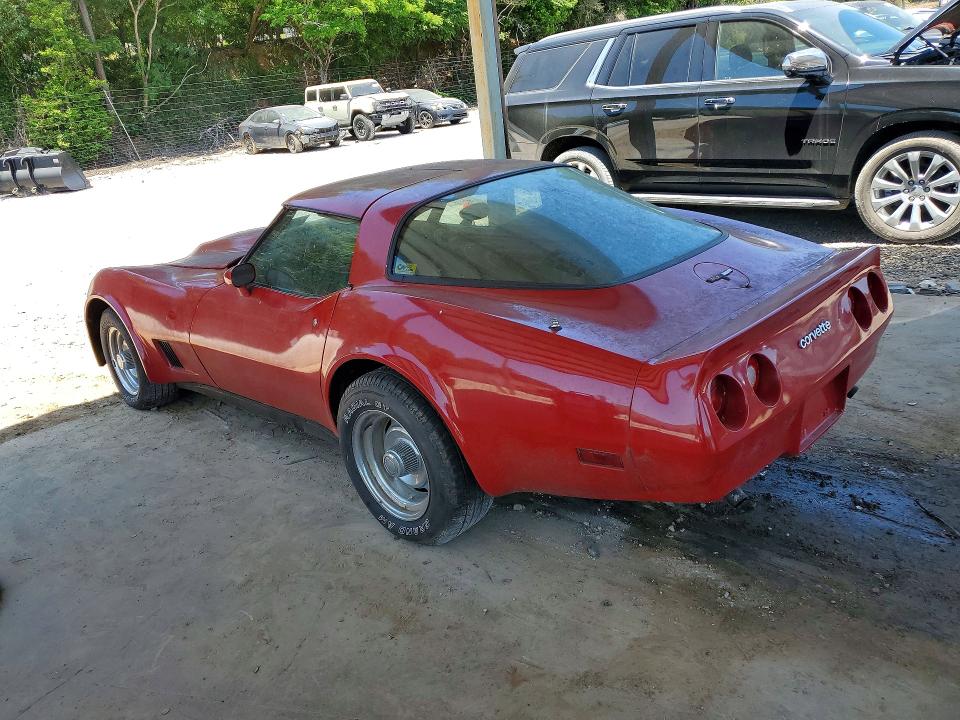 1981 Chevrolet Corvette VIN 1G1AY8766BS429715 COPART salvage auction — MINOR DENT/SCRATCHES, Va - Certificate Of Title, sold $8,600 on 2026-07-28 (photo 2)