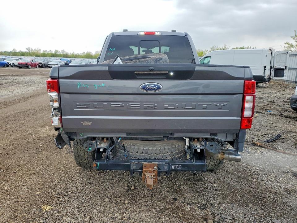 2021 Ford F-250 super duty VIN 1FT7W2BT4MED87452 COPART salvage auction — ALL OVER, Il - Salvage Certificate, sold $15,700 on 2026-07-28 (photo 6)