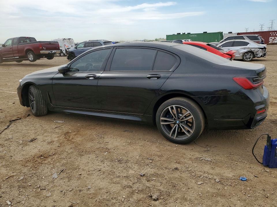 2022 BMW 7er VIN WBA7U2C03NCJ39116 COPART salvage auction — FRONT END, Il - Salvage Certificate, sold $11,300 on 2026-07-23 (photo 2)