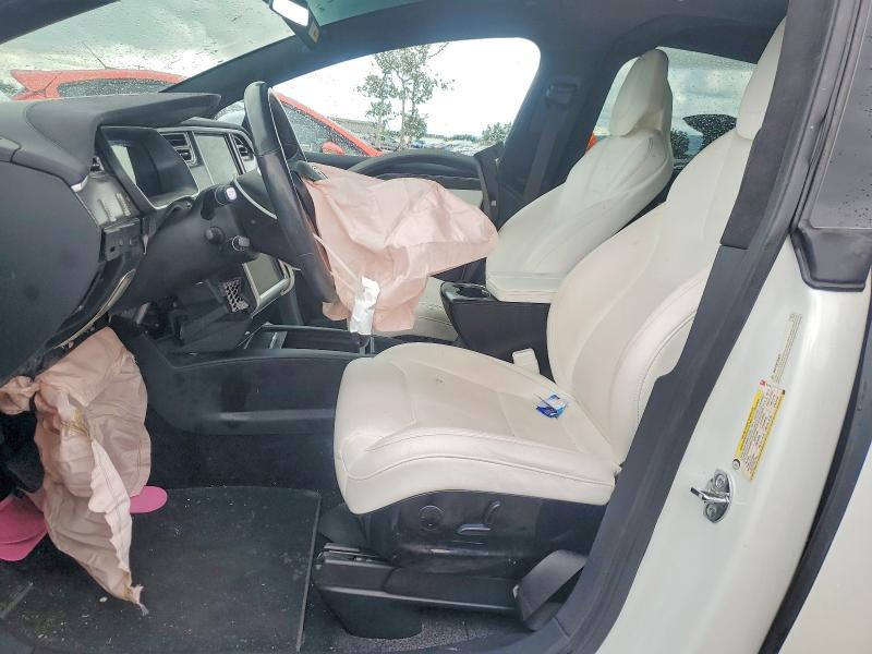 2017 Tesla Model x VIN 5YJXCAE20HF041764 COPART salvage auction — FRONT END, Ca - Salvage Certificate, sold $100 on 2026-07-21 (photo 7)