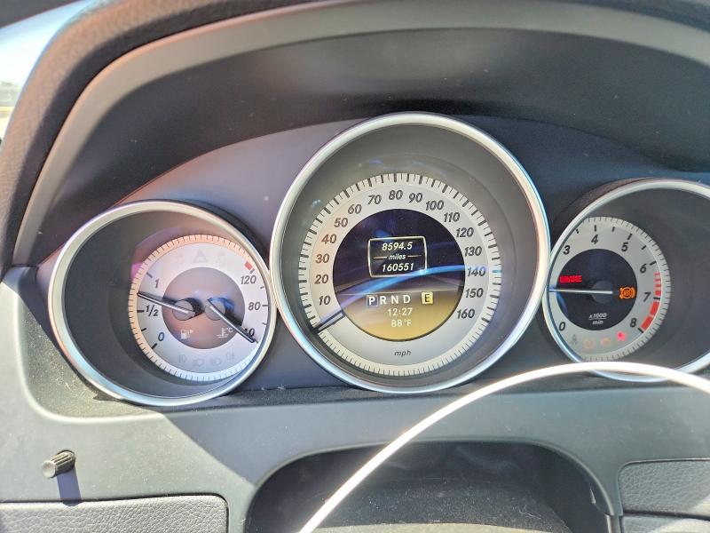 2012 Mercedes-benz C-klasse VIN WDDGJ4HBXCF920881 COPART salvage auction — FRONT END, Ca - Salvage Certificate, sold $525 on 2026-07-10 (photo 9)