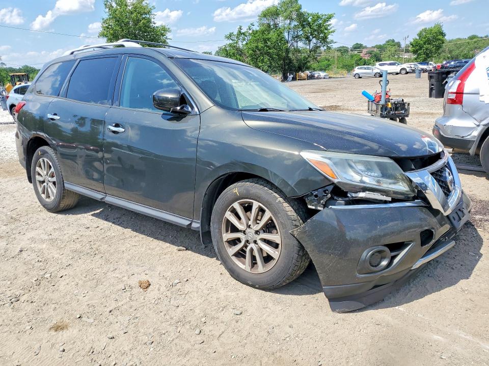 2015 Nissan Pathfinder VIN 5N1AR2MM2FC685074 COPART salvage auction — FRONT END, Md - Cert Of Salvage > 75% Damage, sold $825 on 2026-07-02 (photo 4)