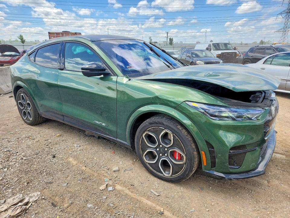 2024 Ford Mustang mach-e VIN 3FMTK4SX7RMA38811 COPART salvage auction — ALL OVER, Il - Salvage Certificate, sold $8,000 on 2026-07-23 (photo 4)