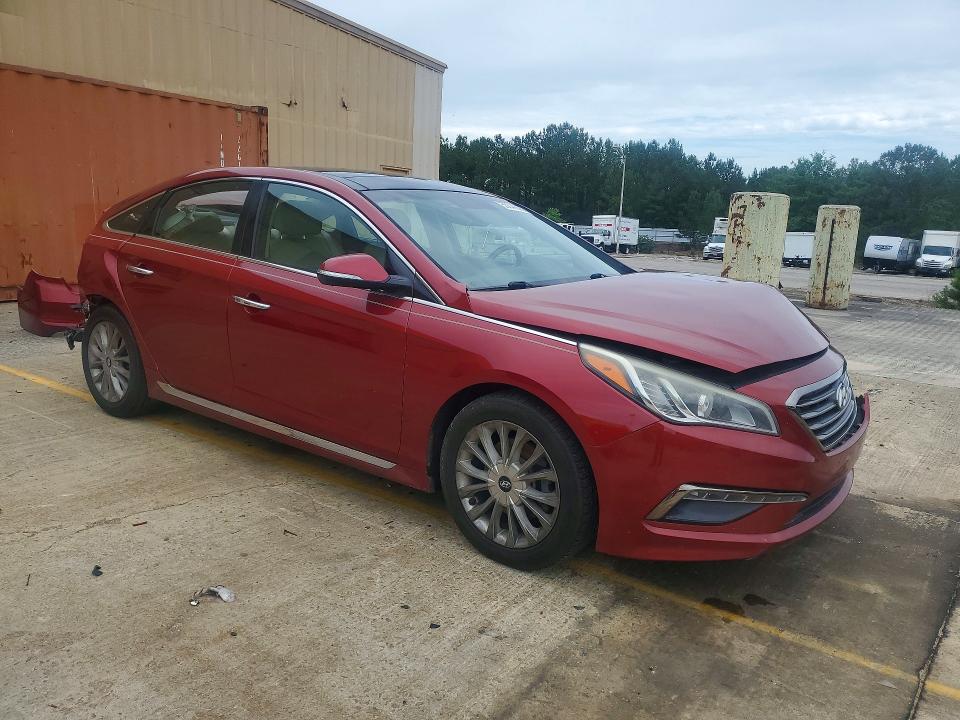 2015 Hyundai Sonata VIN 5NPE34AF0FH021949 COPART salvage auction — REAR END, Sc - Cert Of Title-Salvage, sold $750 on 2026-07-03 (photo 4)