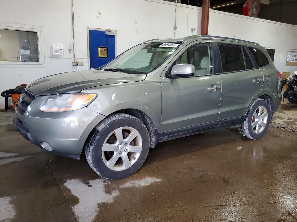 2008 Hyundai Santa fe VIN 5NMSH73E88H195925 COPART salvage auction — REAR END, Mn - Cert Of Title-Prior Salvage, sold $525 on 2026-07-09 (photo 1)