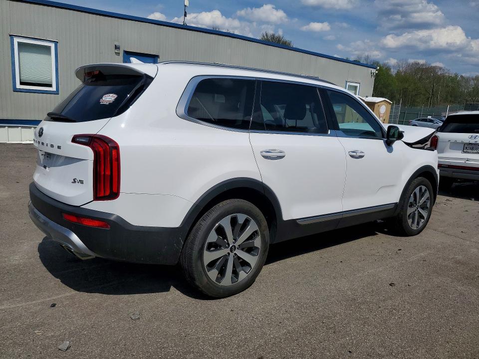 2021 Kia Telluride VIN 5XYP6DHC1MG137404 COPART salvage auction — FRONT END, Pa - Certificate Of Salvage, sold $4,000 on 2026-07-15 (photo 3)