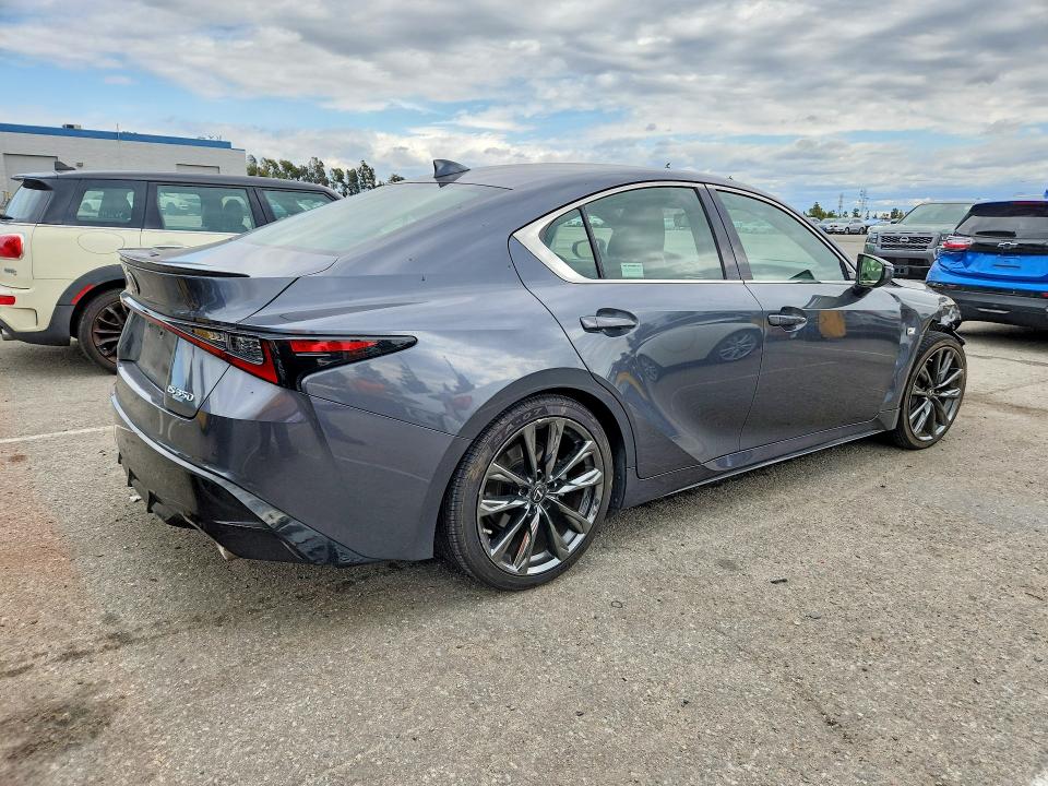 2022 Lexus Is 350 VIN JTHGZ1B28N5049299 COPART salvage auction — FRONT END, Ca - Salvage Certificate, sold $14,200 on 2026-07-03 (photo 3)