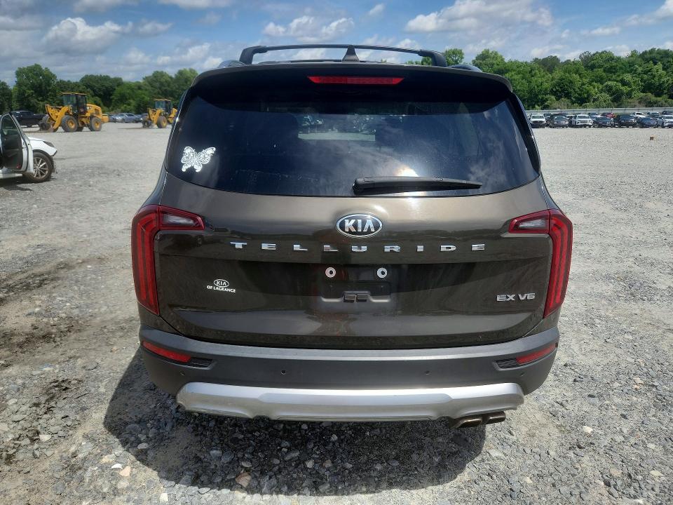 2021 Kia Telluride VIN 5XYP34HCXMG106211 COPART salvage auction — FRONT END, Ga - Cert Of Title-Salvage, sold $5,200 on 2026-07-09 (photo 6)