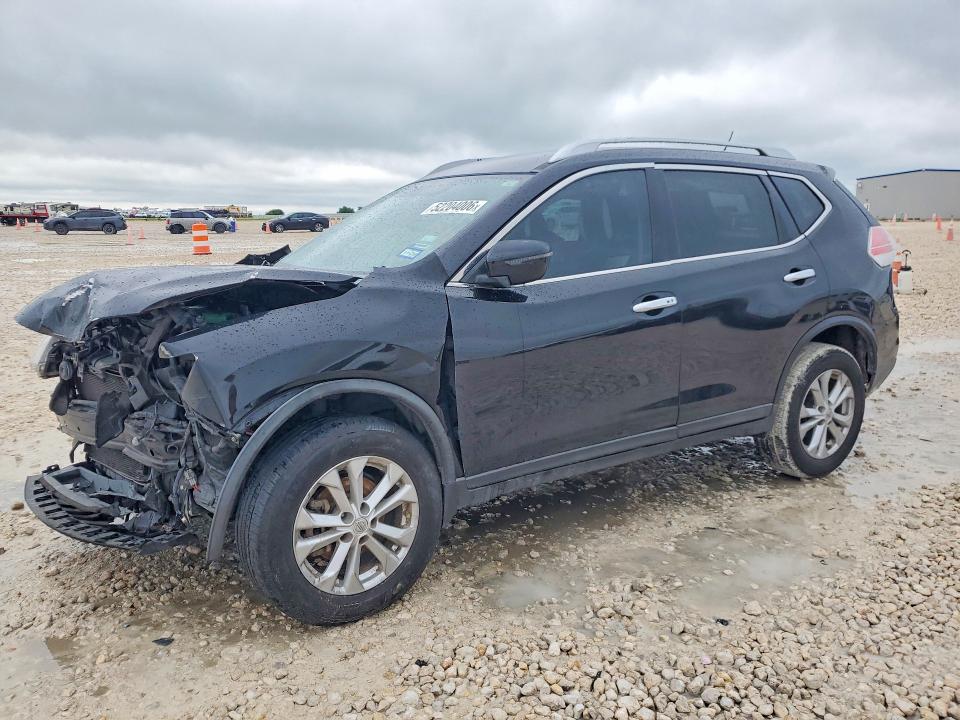 2016 Nissan Rogue VIN KNMAT2MT8GP647100 COPART salvage auction — FRONT END, Tx - Salvage Vehicle Title, sold $700 on 2026-07-02 (photo 1)