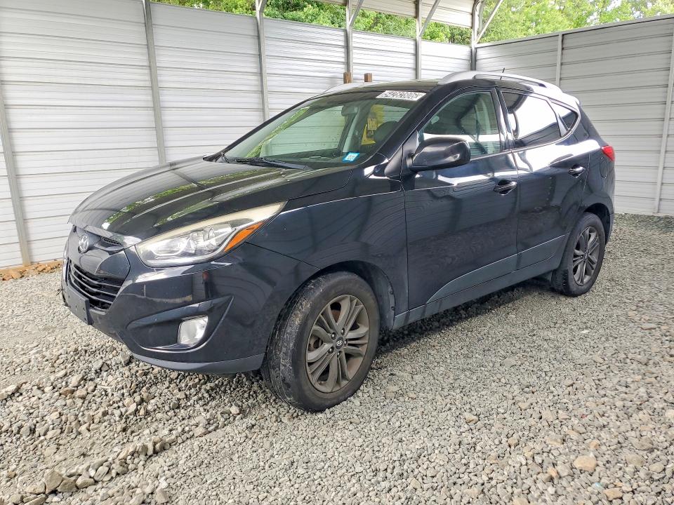 2015 Hyundai Tucson VIN KM8JUCAG3FU115548 COPART salvage auction — FRONT END, IN - CERTIFICATE OF TITLE, sold $1,600 on 2026-07-21 (photo 1)