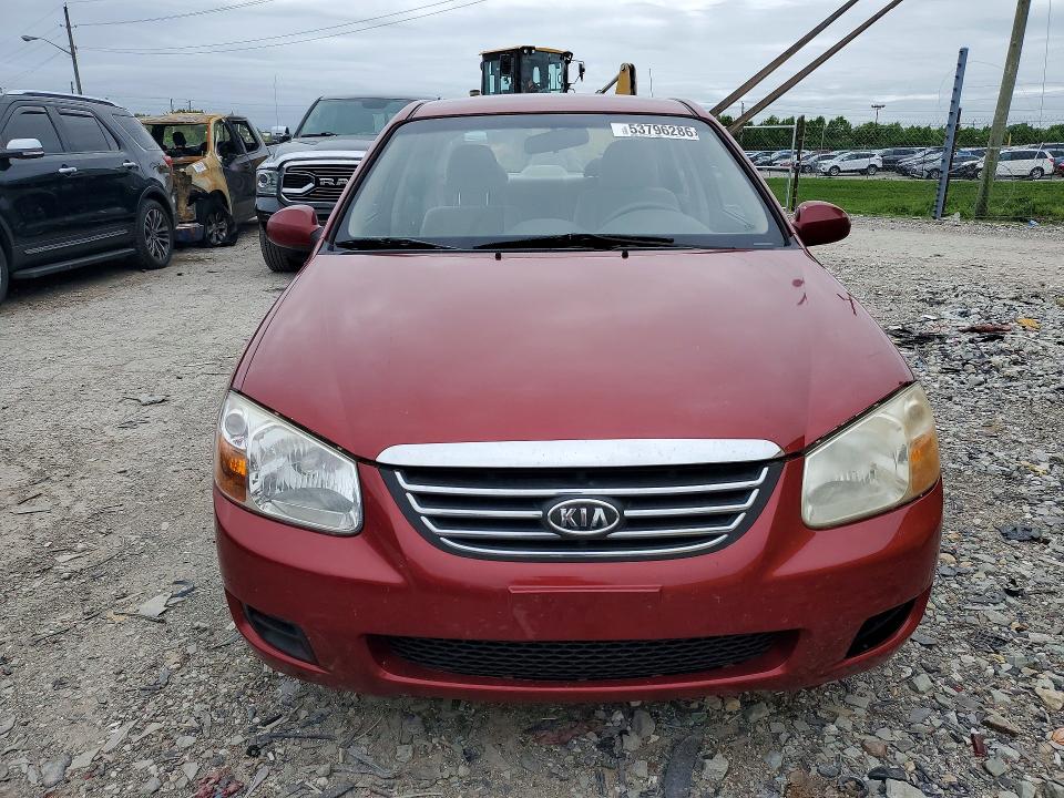2008 Kia Spectra VIN KNAFE121385531907 COPART salvage auction — REAR END, IN - CERT OF TITLE-SALVAGE TITLE, sold $350 on 2026-07-10 (photo 5)