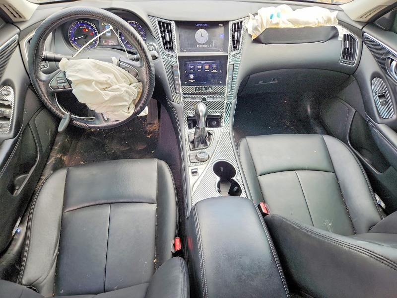 2015 Infiniti Q50 VIN JN1BV7AR9FM396594 COPART salvage auction — FRONT END, IL - SALVAGE CERTIFICATE, sold $3,850 on 2026-07-07 (photo 8)