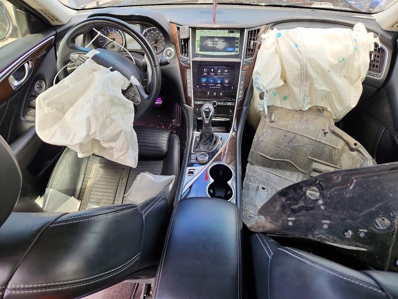2014 Infiniti VIN JN1BV7AP2EM671526 COPART salvage auction — FRONT END, Or - Salvage Title Certificate, sold $200 on 2026-07-21 (photo 8)